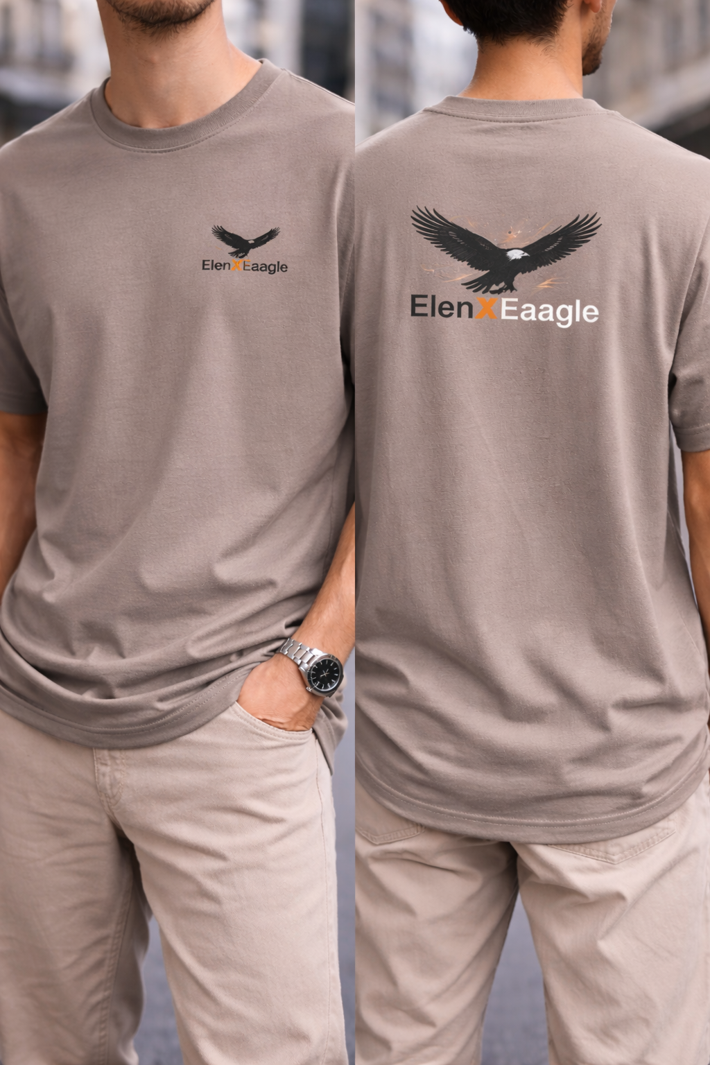 ElenXEaagle Oversize Streetwear Tee - Bulk Orders UP